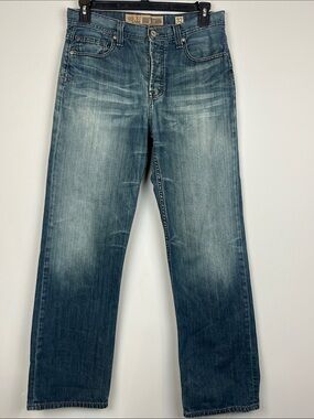 BKE Seth Denim Jeans Size 32X34 Straight Medium Wash EUC